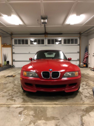 1998 BMW M Roadster in Imola Red 2 over Imola Red & Black Nappa