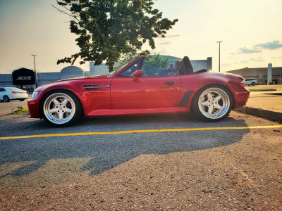 1998 BMW M Roadster in Imola Red 2 over Imola Red & Black Nappa