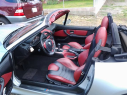 1999 BMW M Roadster in Arctic Silver Metallic over Imola Red & Black Nappa
