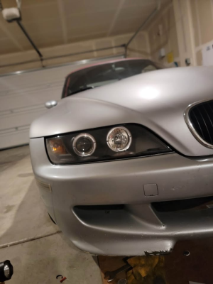 1999 BMW M Roadster in Arctic Silver Metallic over Imola Red & Black Nappa