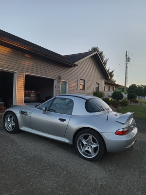 1999 BMW M Roadster in Arctic Silver Metallic over Dark Gray & Black Nappa