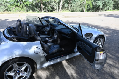 1999 BMW M Roadster in Arctic Silver Metallic over Dark Gray & Black Nappa