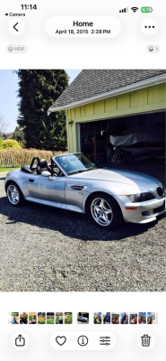 1999 BMW M Roadster in Arctic Silver Metallic over Black Nappa