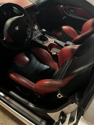 1999 BMW M Roadster in Alpine White 3 over Imola Red & Black Nappa