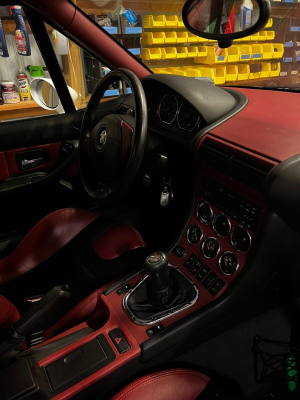 1999 BMW M Roadster in Alpine White 3 over Imola Red & Black Nappa