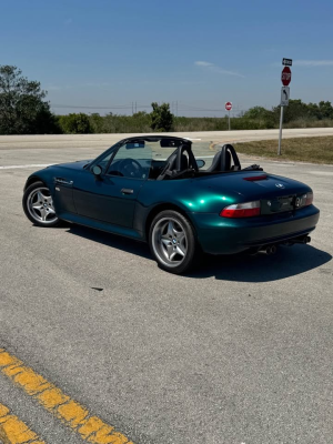 1999 BMW M Roadster in Boston Green Metallic over Dark Gray & Black Nappa