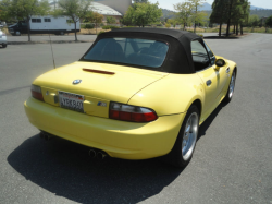 1999 BMW M Roadster in Dakar Yellow 2 over Dark Gray & Black Nappa