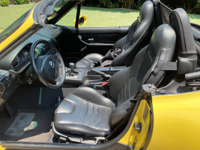 1999 BMW M Roadster in Dakar Yellow 2 over Black Nappa