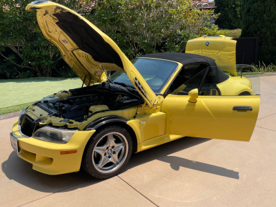1999 BMW M Roadster in Dakar Yellow 2 over Black Nappa