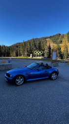 1999 BMW M Roadster in Estoril Blue Metallic over Estoril Blue & Black Nappa