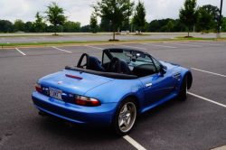 1999 BMW M Roadster in Estoril Blue Metallic over Estoril Blue & Black Nappa