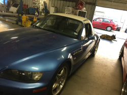 1999 BMW M Roadster in Estoril Blue Metallic over Estoril Blue & Black Nappa