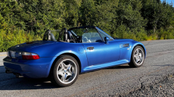 1999 BMW M Roadster in Estoril Blue Metallic over Estoril Blue & Black Nappa