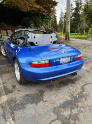 1999 BMW M Roadster in Estoril Blue Metallic over Estoril Blue & Black Nappa