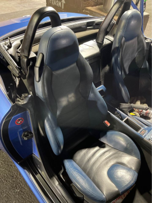 1999 BMW M Roadster in Estoril Blue Metallic over Estoril Blue & Black Nappa