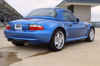 1999 BMW M Roadster in Estoril Blue Metallic over Estoril Blue & Black Nappa