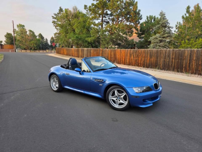 1999 BMW M Roadster in Estoril Blue Metallic over Estoril Blue & Black Nappa