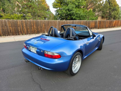 1999 BMW M Roadster in Estoril Blue Metallic over Estoril Blue & Black Nappa