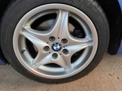 1999 BMW M Roadster in Estoril Blue Metallic over Estoril Blue & Black Nappa