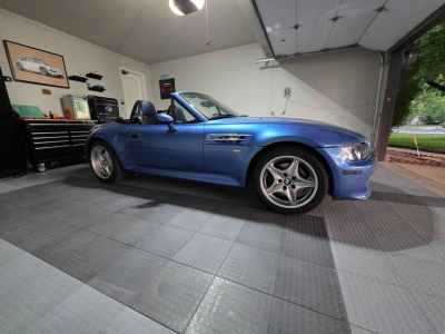 1999 BMW M Roadster in Estoril Blue Metallic over Estoril Blue & Black Nappa
