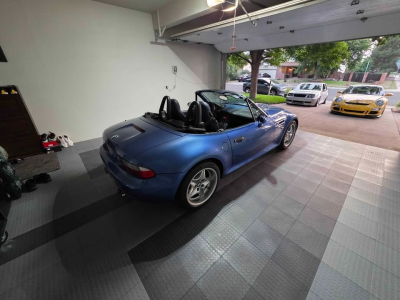 1999 BMW M Roadster in Estoril Blue Metallic over Estoril Blue & Black Nappa