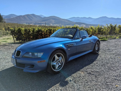 1999 BMW M Roadster in Estoril Blue Metallic over Estoril Blue & Black Nappa