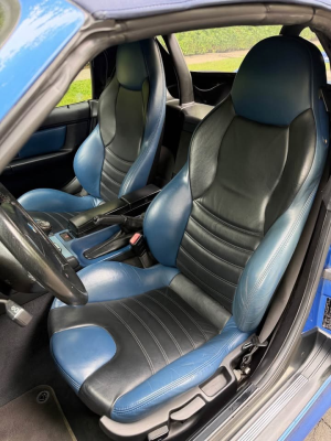 1999 BMW M Roadster in Estoril Blue Metallic over Estoril Blue & Black Nappa