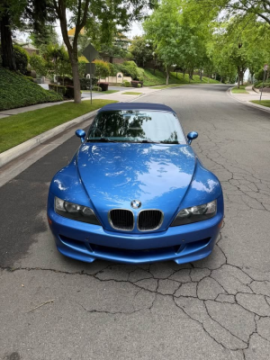 1999 BMW M Roadster in Estoril Blue Metallic over Estoril Blue & Black Nappa