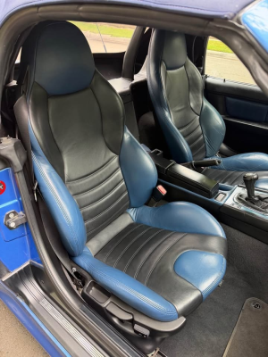 1999 BMW M Roadster in Estoril Blue Metallic over Estoril Blue & Black Nappa