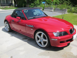 1999 BMW M Roadster in Imola Red 2 over Imola Red & Black Nappa