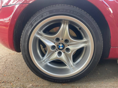 1999 BMW M Roadster in Imola Red 2 over Black Nappa