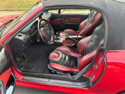 1999 BMW M Roadster in Imola Red 2 over Imola Red & Black Nappa
