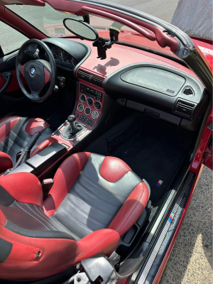 1999 BMW M Roadster in Imola Red 2 over Imola Red & Black Nappa