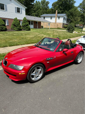 1999 BMW M Roadster in Imola Red 2 over Imola Red & Black Nappa