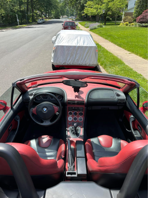 1999 BMW M Roadster in Imola Red 2 over Imola Red & Black Nappa