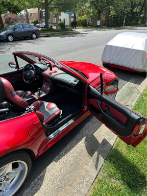 1999 BMW M Roadster in Imola Red 2 over Imola Red & Black Nappa