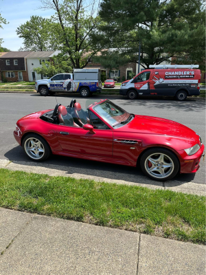 1999 BMW M Roadster in Imola Red 2 over Imola Red & Black Nappa
