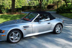 1998 BMW M Roadster in Arctic Silver Metallic over Imola Red & Black Nappa