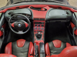 1998 BMW M Roadster in Cosmos Black Metallic over Imola Red & Black Nappa