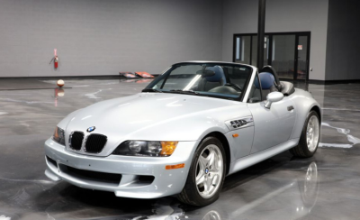 1998 BMW M Roadster in Arctic Silver Metallic over Estoril Blue & Black Nappa