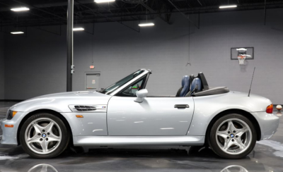 1998 BMW M Roadster in Arctic Silver Metallic over Estoril Blue & Black Nappa