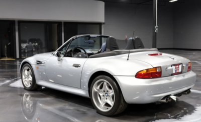 1998 BMW M Roadster in Arctic Silver Metallic over Estoril Blue & Black Nappa