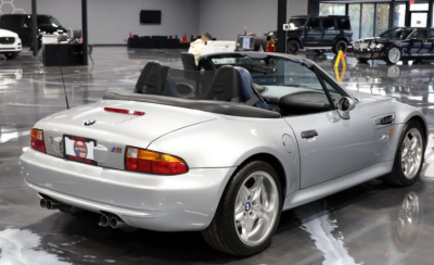 1998 BMW M Roadster in Arctic Silver Metallic over Estoril Blue & Black Nappa
