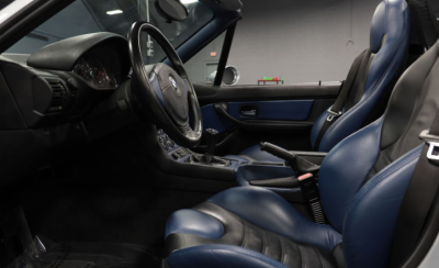 1998 BMW M Roadster in Arctic Silver Metallic over Estoril Blue & Black Nappa