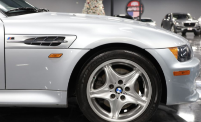 1998 BMW M Roadster in Arctic Silver Metallic over Estoril Blue & Black Nappa