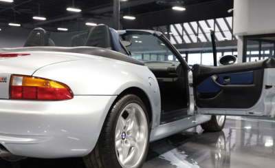 1998 BMW M Roadster in Arctic Silver Metallic over Estoril Blue & Black Nappa
