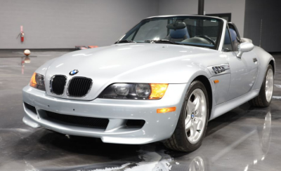 1998 BMW M Roadster in Arctic Silver Metallic over Estoril Blue & Black Nappa