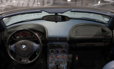 1998 BMW M Roadster in Arctic Silver Metallic over Estoril Blue & Black Nappa