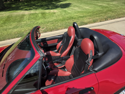 1998 BMW M Roadster in Imola Red 2 over Imola Red & Black Nappa