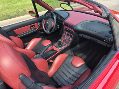 1998 BMW M Roadster in Imola Red 2 over Imola Red & Black Nappa